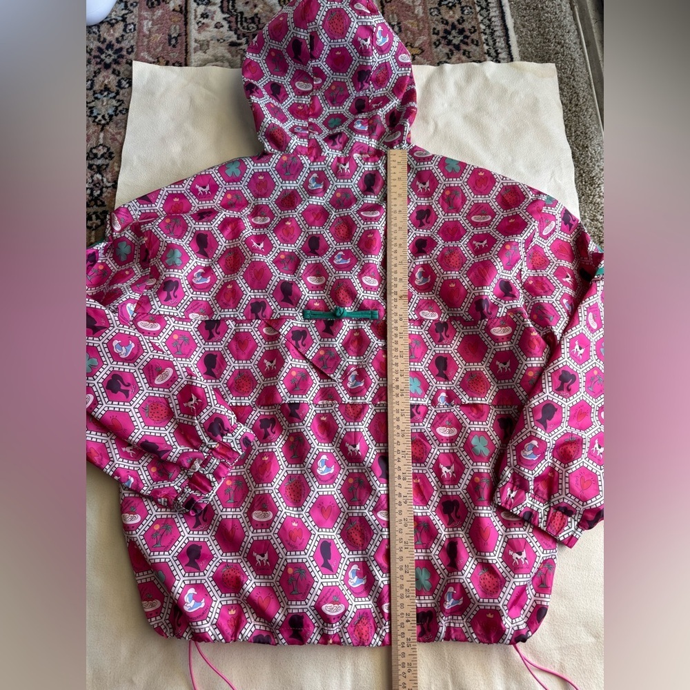 Pretty in Pink Womens Windbreaker Hooded Jacket NWT Size Small-Medium - Picture 4 of 16